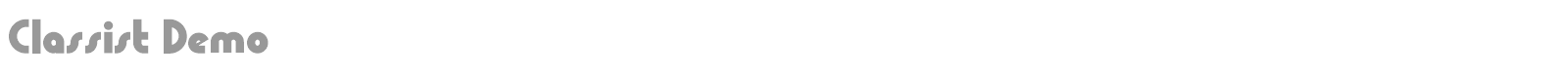 Classist font preview